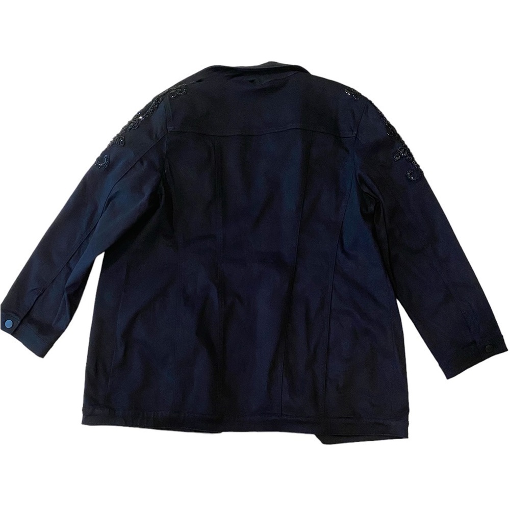 Chico’s Black Jacket with Sequins - Size 3 X-Large Size 16 - Picture 2 of 4